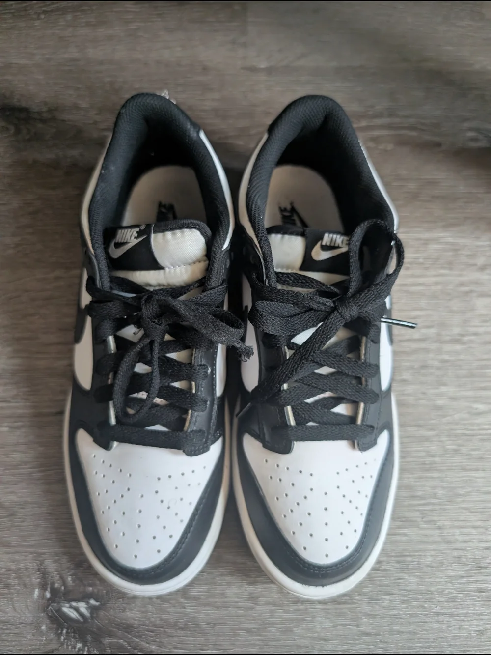 Nike Black and White Low-Top Sneakers Panda